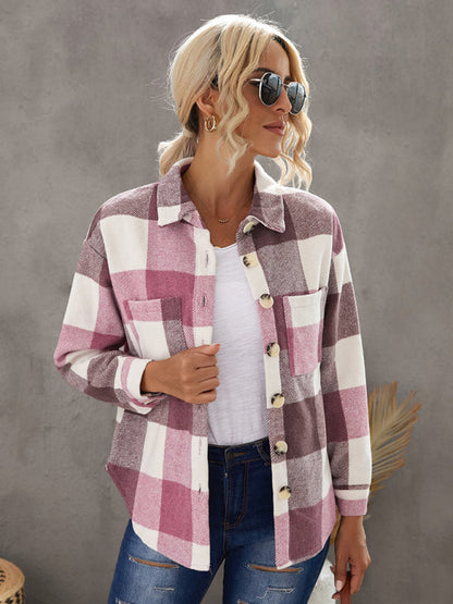 Plaid Jackets- Fall- Winter Plaid Jacket - Shirt Shacket- - IndioGear Fashion and Gear