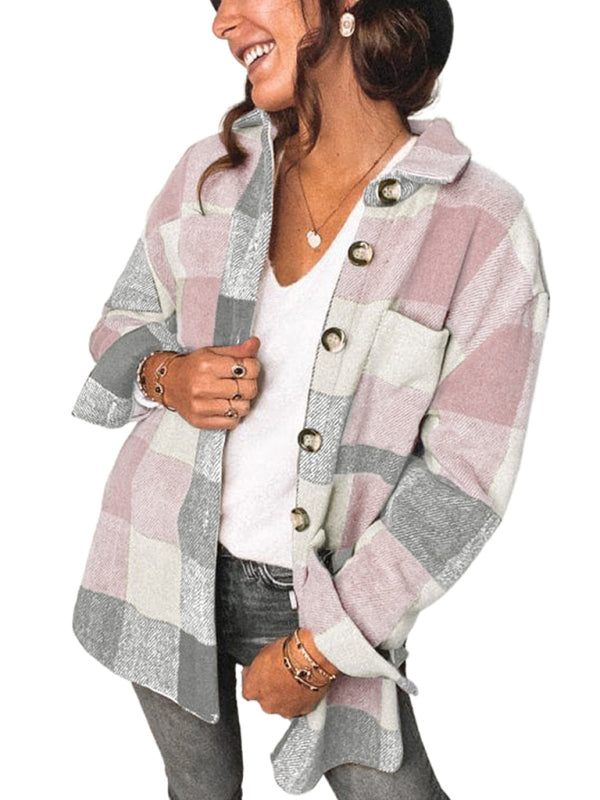 Plaid Jackets- Fall- Winter Plaid Jacket - Shirt Shacket- - IndioGear Fashion and Gear