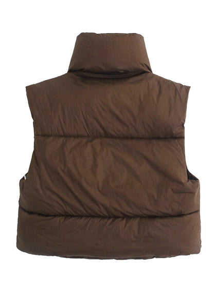 Puffer Jackets- Thick Zip-Up Puffer Vest Jacket for Winter Sports- - IndioGear Clothing and Gear