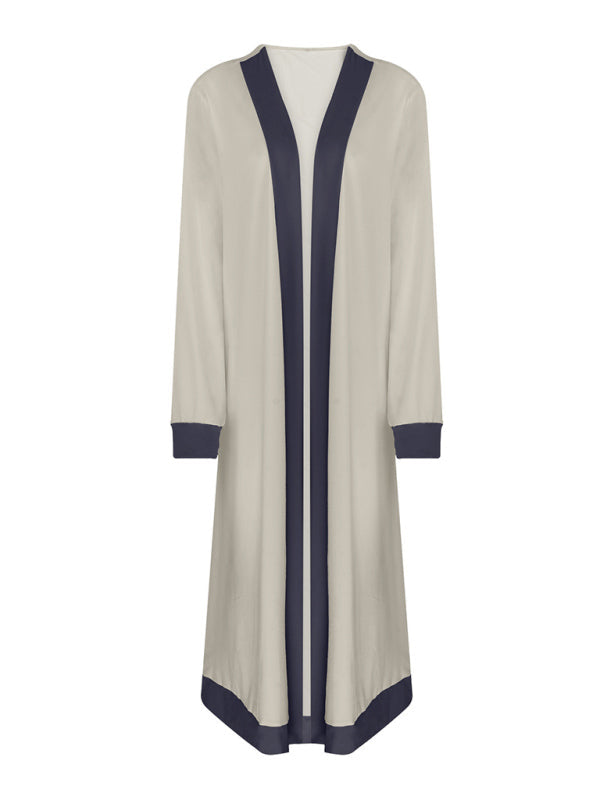 Sleepwear & Loungewear- 3-Piece Pajama Set: Vest, Wide Leg Trousers, and Robe- - IndioGear Fashion and Gear