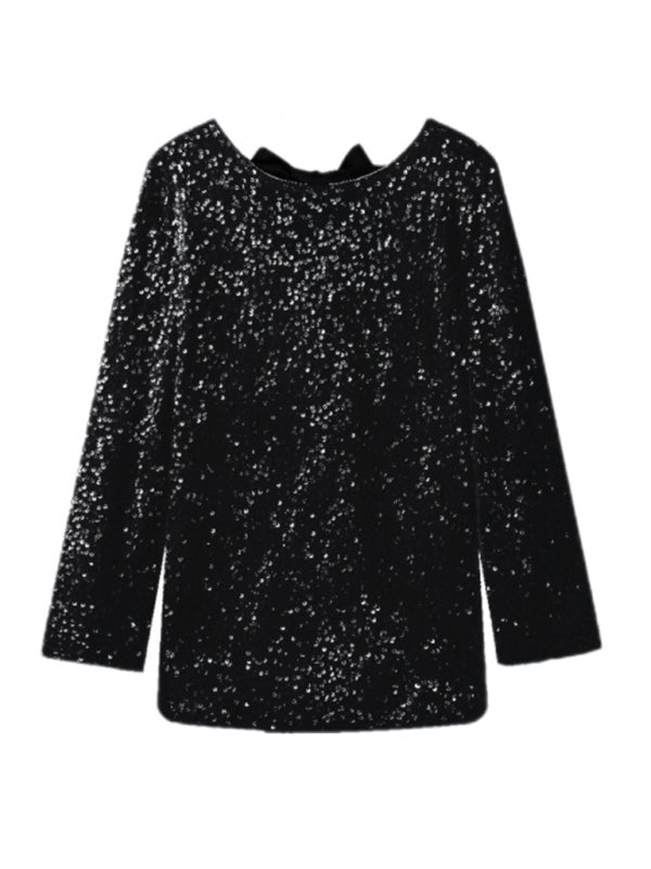 Sparkle Dresses- Sequin Tunic Mini Dress for Fashion Shows- - IndioGear Clothing and Gear