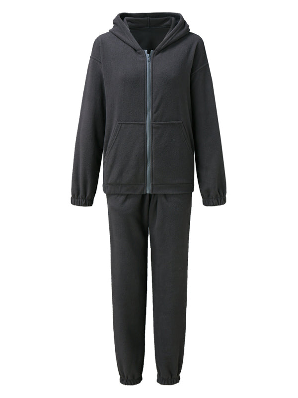 Sport Outfits- Sweatpants and Zip-Up Hoodie 2-Piece Sport Outfit- - IndioGear Clothing and Gear