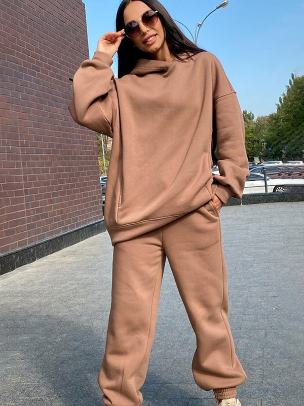 Sweat Suit- Hooded Casual Sport Sweatshirt and Jogger Outfit- - IndioGear Clothing and Gear