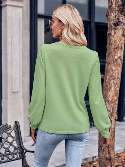 Sweaters- Knit Blouse - Comfy Sweater Pullover- - IndioGear Fashion and Gear