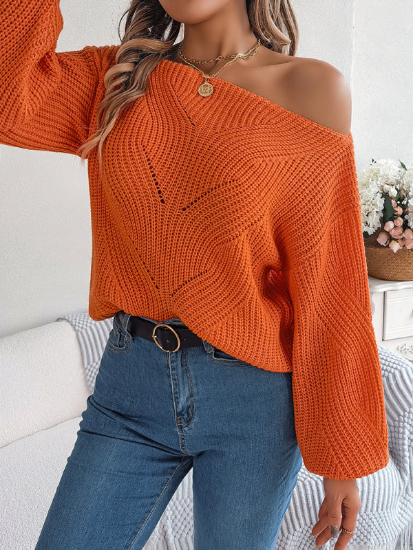 Sweaters- Timeless Boatneck Knit Sweater for Fall- - IndioGear Clothing and Gear