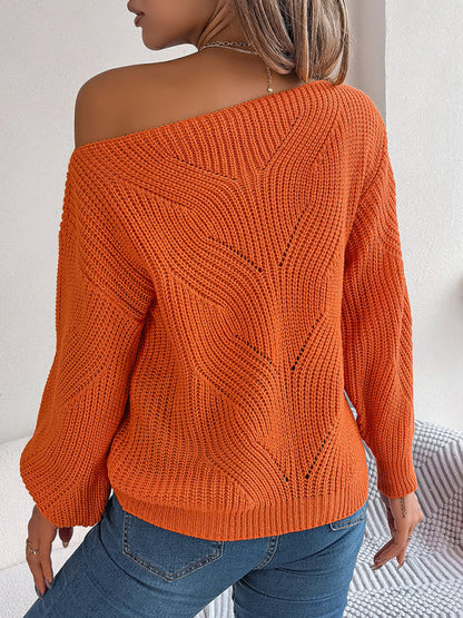 Sweaters- Timeless Boatneck Knit Sweater for Fall- - IndioGear Clothing and Gear