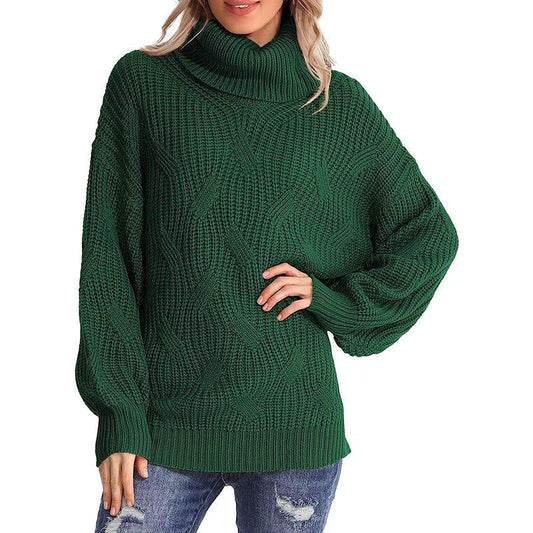 Winter Chunky Knit Cozy Turtleneck Sweater Jumper | Sweaters | Pekosa Women Clothing