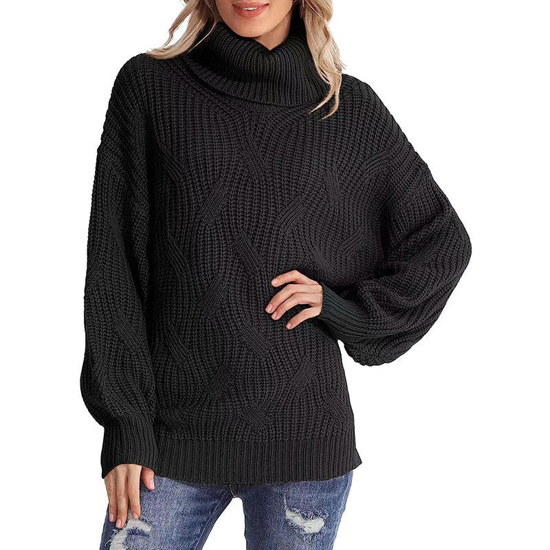 Winter Chunky Knit Cozy Turtleneck Sweater Jumper | Sweaters | Pekosa Women Clothing