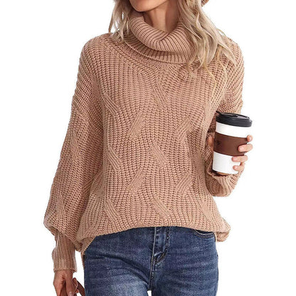 Winter Chunky Knit Cozy Turtleneck Sweater Jumper | Sweaters | Pekosa Women Clothing