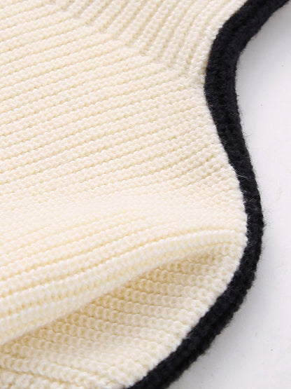 Sweaters- Winter Essential: Oversized Knit Stand Collar Sweater- - IndioGear Clothing and Gear