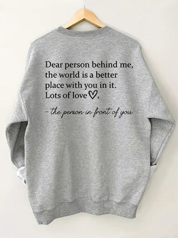 Sweatshirts- Inspiring 'You Are Enough' Print Sweatshirt - Sporty Crew Neck Pullover- - IndioGear Fashion and Gear