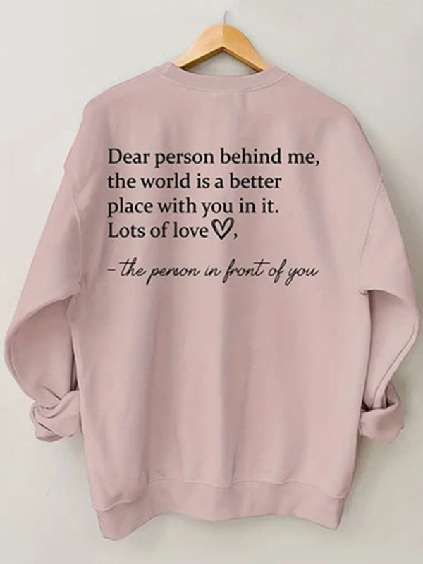 Sweatshirts- Inspiring 'You Are Enough' Print Sweatshirt - Sporty Crew Neck Pullover- - IndioGear Fashion and Gear