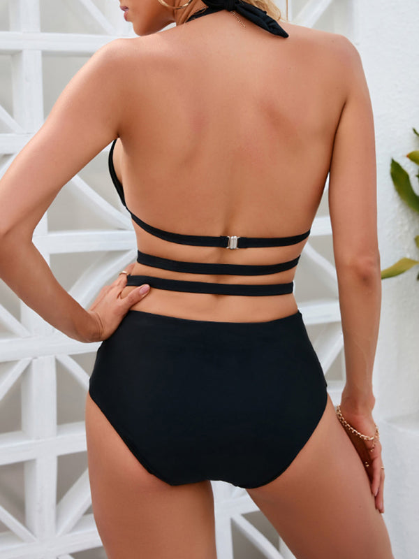 Swimwear- Be a Beach Bombshell in Our Wire-Free One Piece Swimsuit- - IndioGear Fashion and Gear