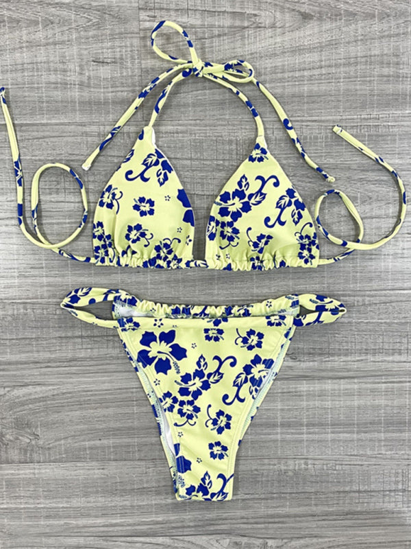 Swimwear- Get Ready to Turn Heads with Our Sexy Full-Body Print 2-Piece Bikini!- - IndioGear Fashion and Gear