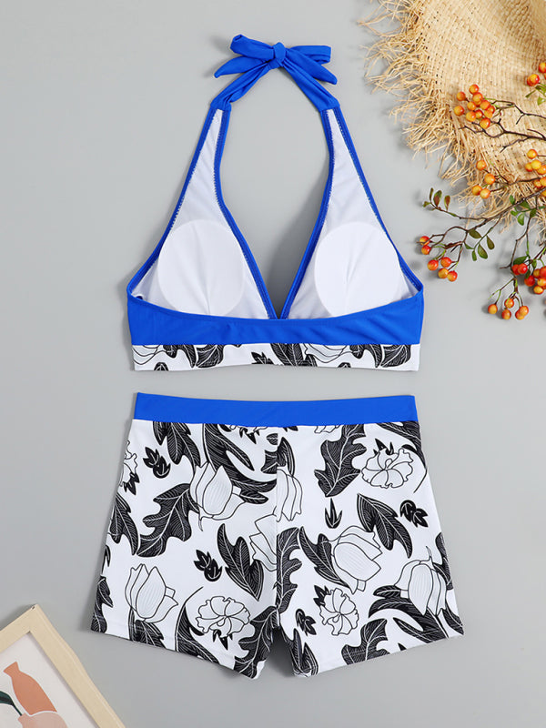 Tankini Set- Tropical Romance: Two Piece Tankini Set for a Dreamy Summer- - IndioGear Fashion and Gear