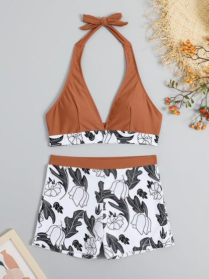 Tankini Set- Tropical Romance: Two Piece Tankini Set for a Dreamy Summer- - IndioGear Fashion and Gear