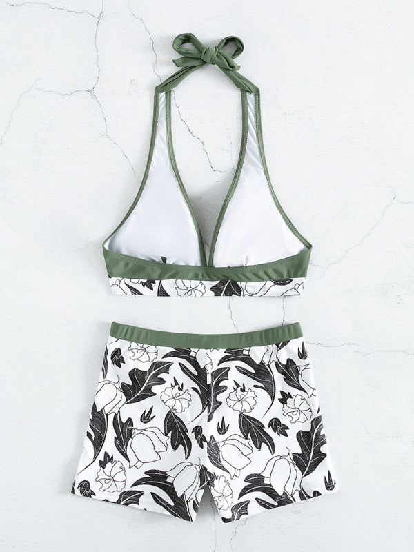 Tankini Set- Tropical Romance: Two Piece Tankini Set for a Dreamy Summer- - IndioGear Fashion and Gear