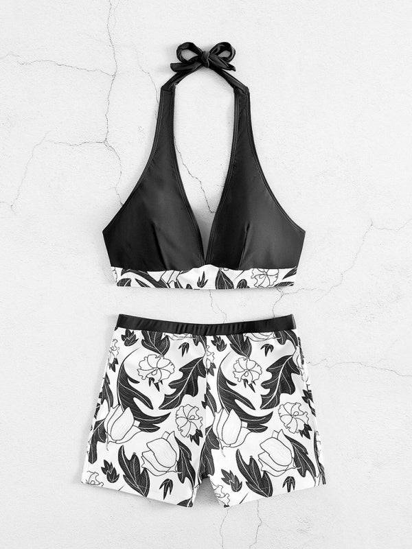 Tankini Set- Tropical Romance: Two Piece Tankini Set for a Dreamy Summer- - IndioGear Fashion and Gear