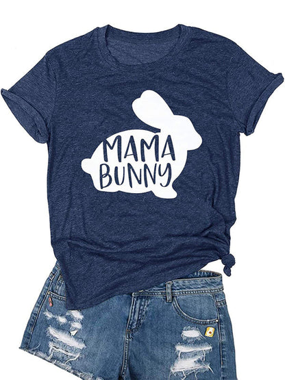 Tees- Easter Holly Week in a Women's Mama Bunny Tee- - IndioGear Fashion and Gear