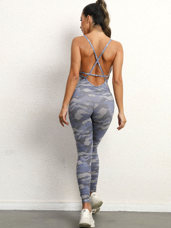 Tight Pantsuits- Solid Butt Lifting Tight Jumpsuit Unitard- - IndioGear Fashion and Gear