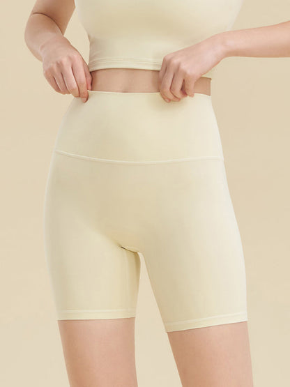 Tight Shorts- Solid Butt Lifting Tight Shorts- Cream- IndioGear Fashion and Gear