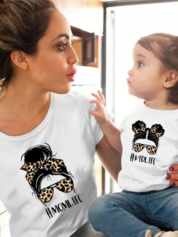 Top- Celebrate Mom in Style with Our Children's Cartoon Print T-Shirt- - IndioGear Fashion and Gear