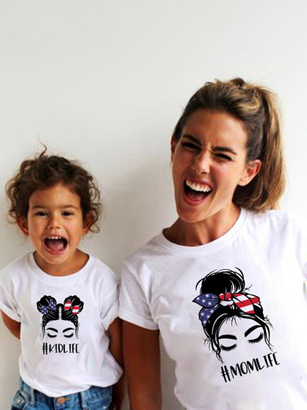 Top- Celebrate Mom in Style with Our Children's Cartoon Print T-Shirt- Blue- IndioGear Fashion and Gear