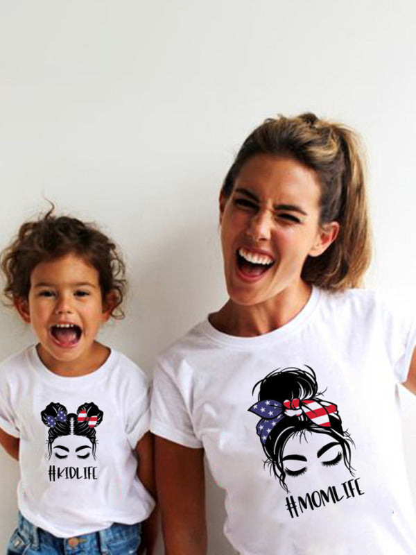 Top- Celebrate Mom in Style with Our Women's Cartoon Print T-Shirt- - IndioGear Fashion and Gear