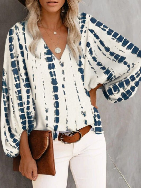 Top- Effortlessly Chic: The Floral Office Tunic Top for Women- White- IndioGear Fashion and Gear