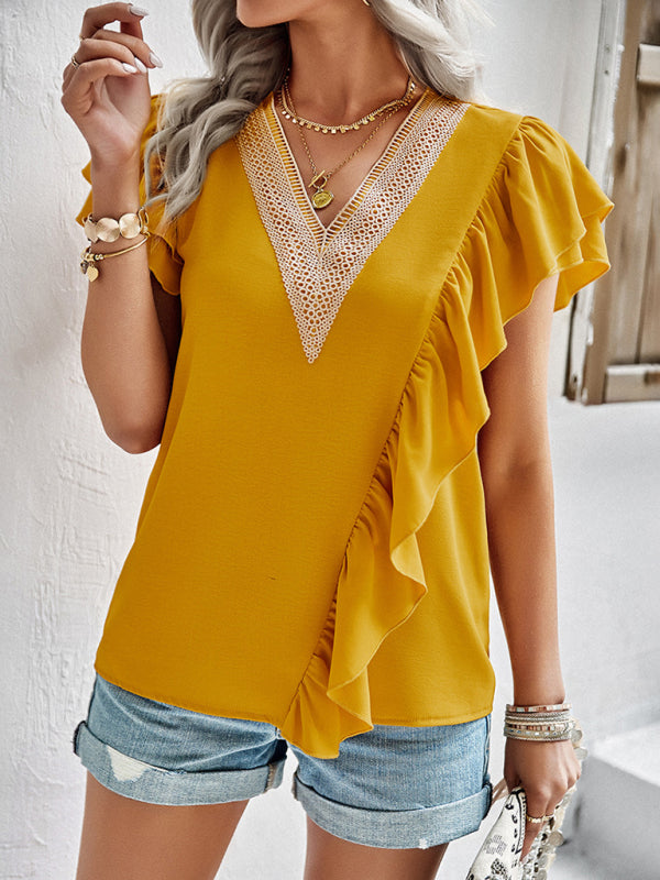 Tops- Summer Casual Blouse - Women's Top- - IndioGear Fashion and Gear