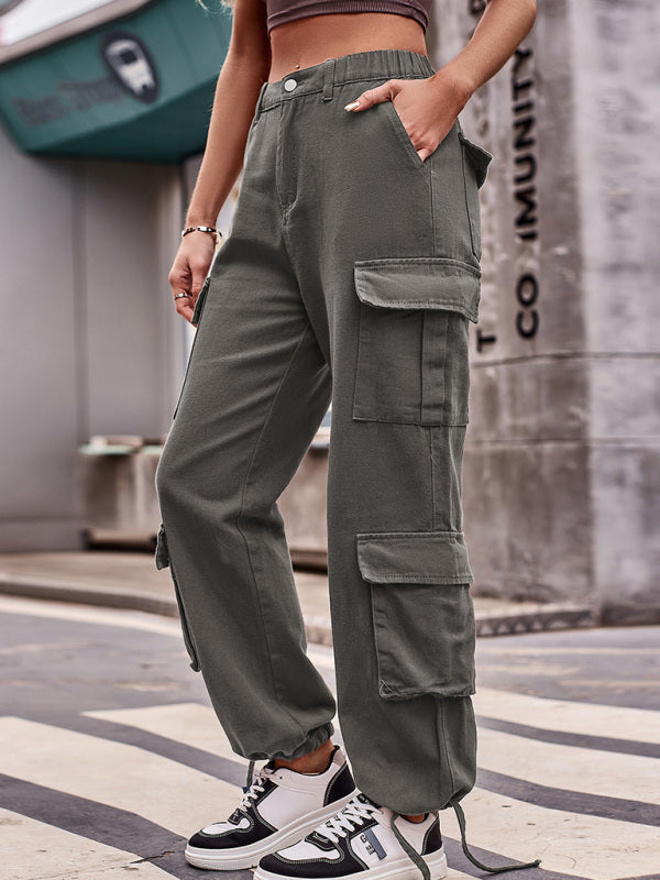 Trousers- Hiking Cargo Pants for Women - Perfect for Outdoor Adventures- Grey- IndioGear Fashion and Gear