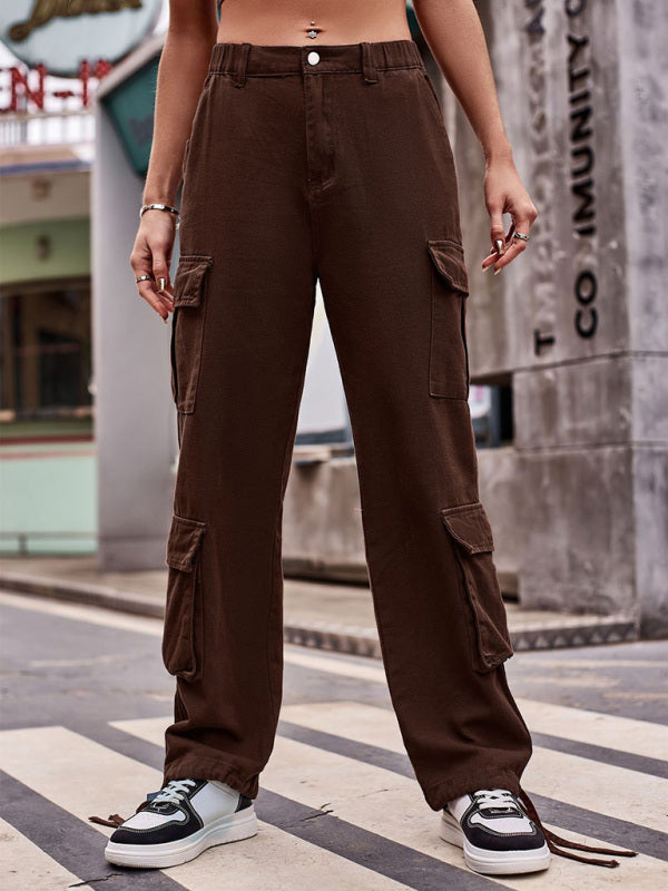 Trousers- Hiking Cargo Pants for Women - Perfect for Outdoor Adventures- Coffee- IndioGear Fashion and Gear