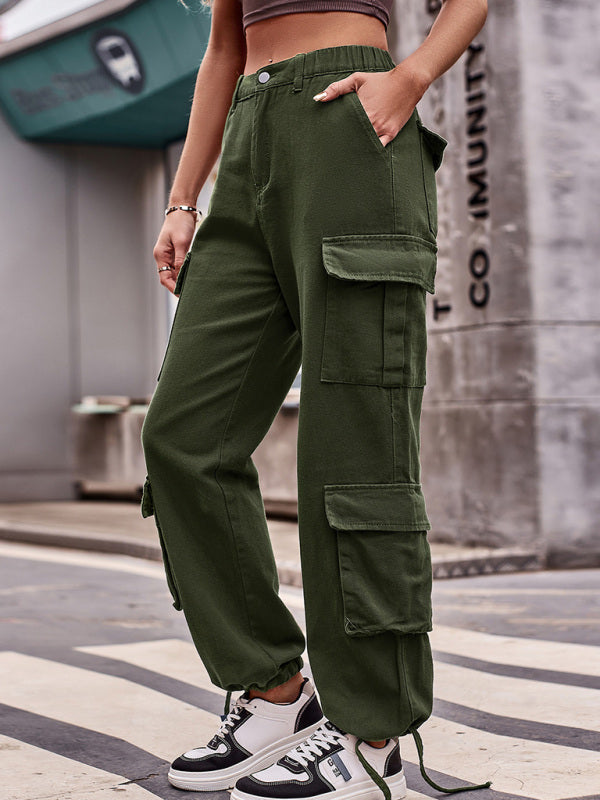 Trousers- Hiking Cargo Pants for Women - Perfect for Outdoor Adventures- Olive green- IndioGear Fashion and Gear