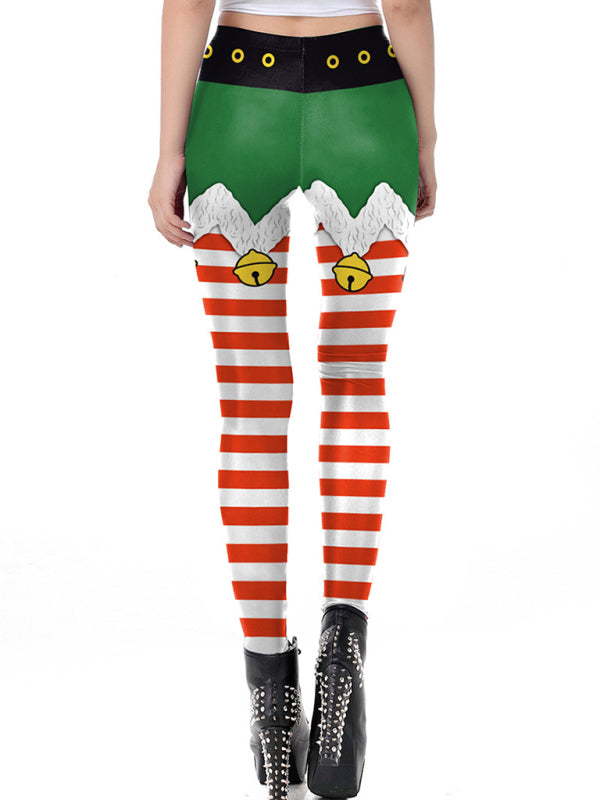 Xmas Leggings- The Grinch Stole My Heart: Digital Print Tight Pants for the Holidays- - IndioGear Clothing and Gear