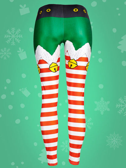 Xmas Leggings- The Grinch Stole My Heart: Digital Print Tight Pants for the Holidays- - IndioGear Clothing and Gear