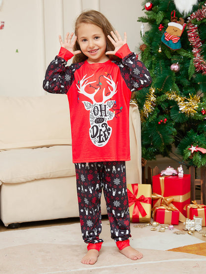 Xmas Pajamas- Family Matching Pajama Sets with 'Oh My Deer' Reindeer for Thanksgiving & Christmas- - IndioGear Clothing and Gear