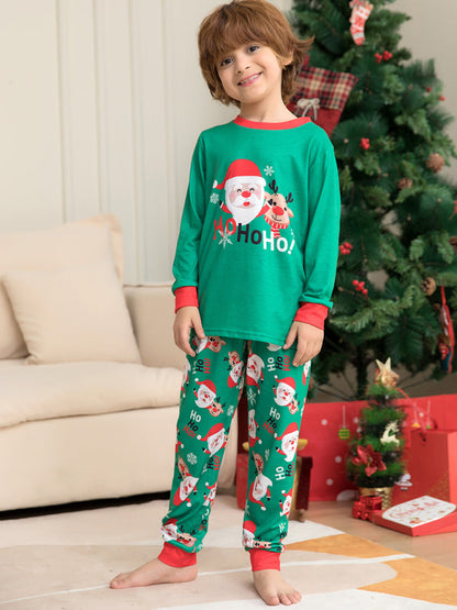 Xmas Pajamas- Family Matching Santa Claus HO HO HO! Pajamas for Thanksgiving- - IndioGear Clothing and Gear