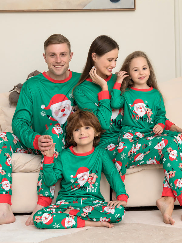 Xmas Pajamas- Family Matching Santa Claus HO HO HO! Pajamas for Thanksgiving- - IndioGear Clothing and Gear