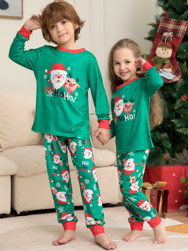 Xmas Pajamas- Family Matching Santa Claus HO HO HO! Pajamas for Thanksgiving- - IndioGear Clothing and Gear