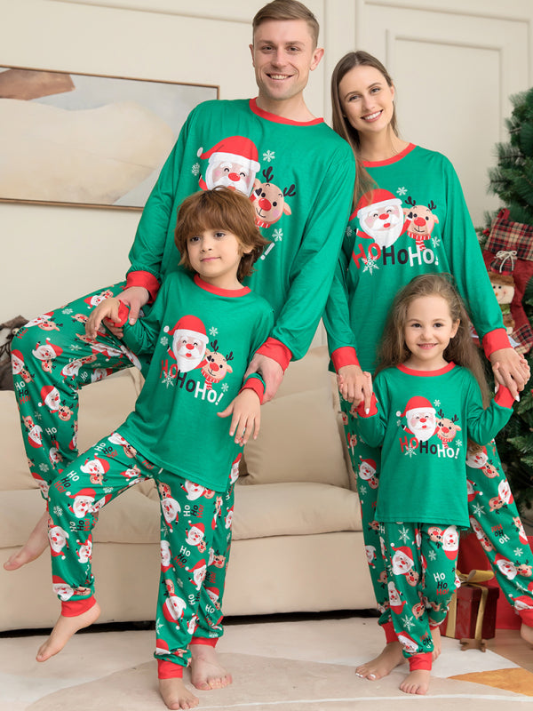 Xmas Pajamas- Family Matching Santa Claus HO HO HO! Pajamas for Thanksgiving- - IndioGear Clothing and Gear