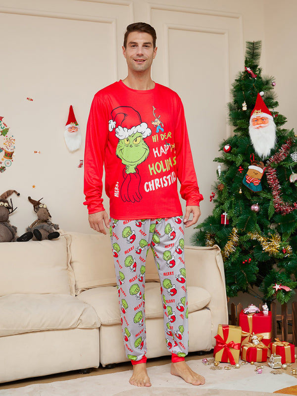 Xmas Pajamas- Festive & Fun: Matching 'Hi Deer Ugly Grinch' Pajama Sets for Thanksgiving- - IndioGear Clothing and Gear