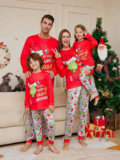 Xmas Pajamas- Festive & Fun: Matching 'Hi Deer Ugly Grinch' Pajama Sets for Thanksgiving- - IndioGear Clothing and Gear