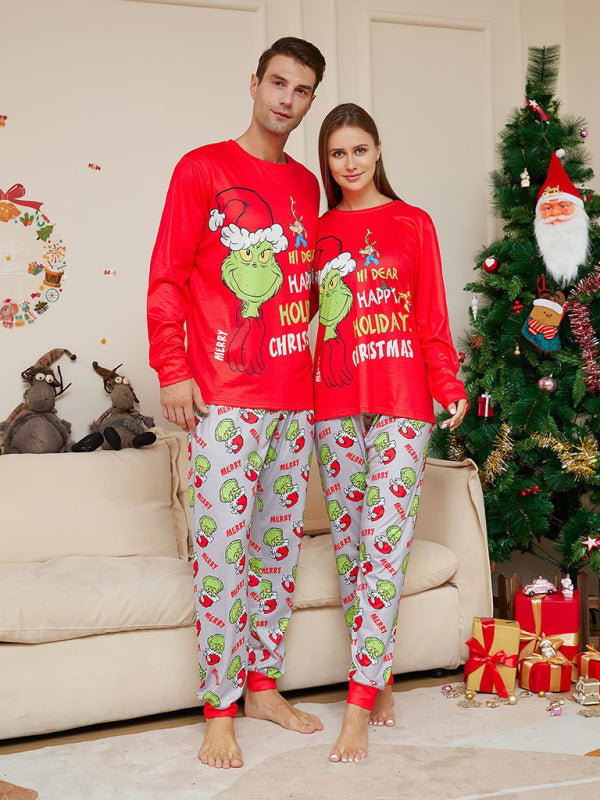 Xmas Pajamas- Festive & Fun: Matching 'Hi Deer Ugly Grinch' Pajama Sets for Thanksgiving- - IndioGear Clothing and Gear