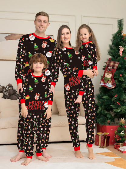 Xmas Pajamas- Kids' Cotton Thanksgiving Christmas Matching Pajama Set- Christmas theme- IndioGear Clothing and Gear