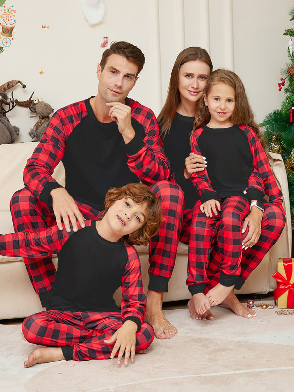 Xmas Pajamas- Matching Family Lounge Set - Cotton Plaid Pajamas for Thanksgiving & Xmas- - IndioGear Clothing and Gear