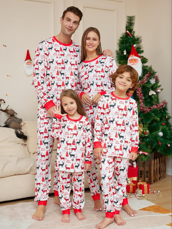 Xmas Pajamas- Thanksgiving & Christmas Joy: Family Matching Reindeer Pajama Set- - IndioGear Clothing and Gear