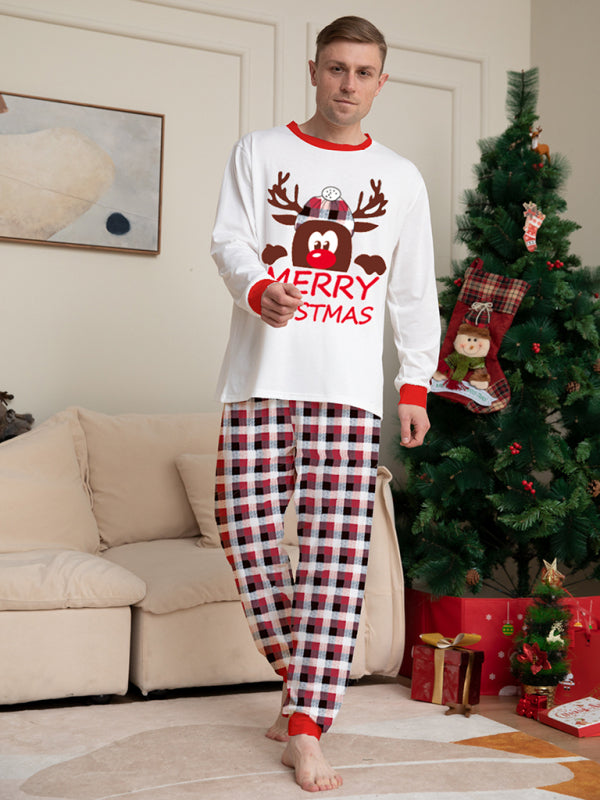 Xmas Pajamas- Thanksgiving & Christmas Tradition: Plaid Reindeer Pajama Set for the Whole Family- - IndioGear Clothing and Gear