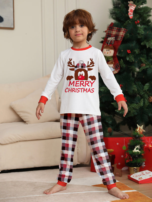 Xmas Pajamas- Thanksgiving & Christmas Tradition: Plaid Reindeer Pajama Set for the Whole Family- - IndioGear Clothing and Gear