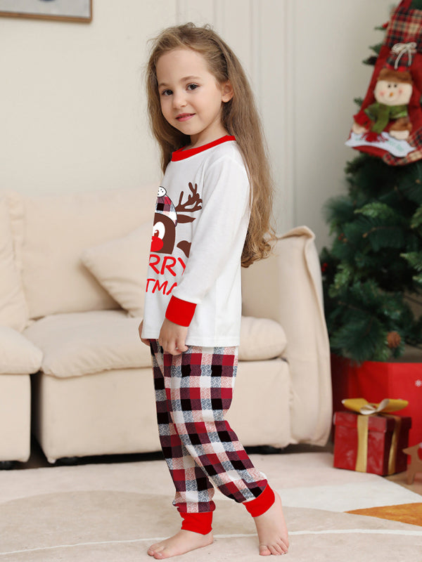 Xmas Pajamas- Thanksgiving & Christmas Tradition: Plaid Reindeer Pajama Set for the Whole Family- - IndioGear Clothing and Gear