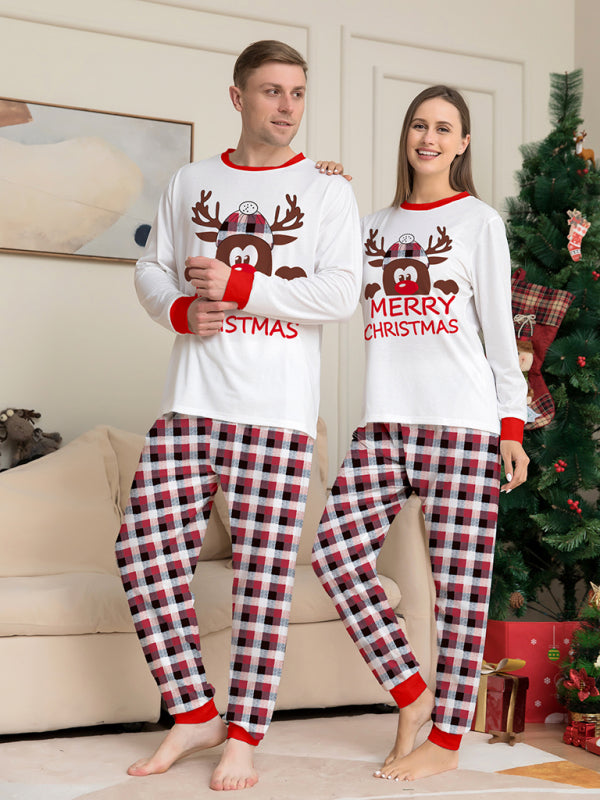 Xmas Pajamas- Thanksgiving & Christmas Tradition: Plaid Reindeer Pajama Set for the Whole Family- - IndioGear Clothing and Gear